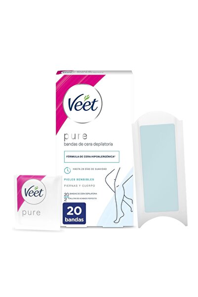 Veet Body Hair Removal Wax Strips for Sensitive Skin - 20 Units