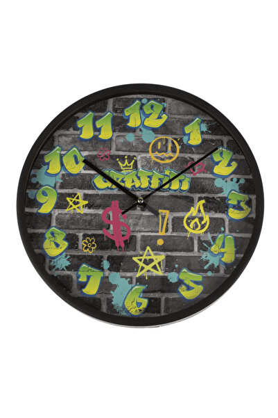 OOTB Graffiti wall clock