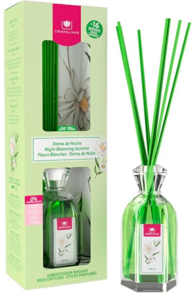 Cristalinas Odorizant de cameră Crystal Clear Lady of the Night, sticlă, verde