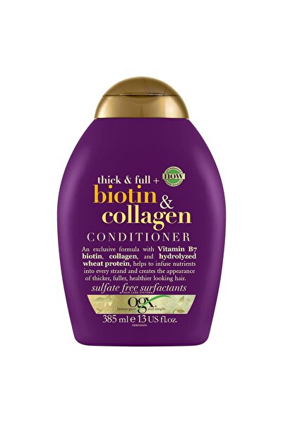 OGX Balsam dens și complet cu biotină și colagen