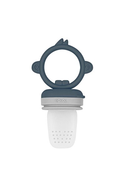 OiOi Silicone Puree Fruit Vegetable Pacifier Deep Blue / Powder Gray