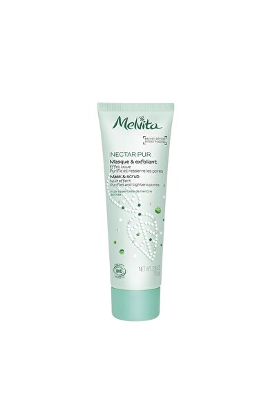 Melvita Melvita, mască 100% pură cu efect de argilă nectar, piele curată, purificată și exfoliată, vegană, biod