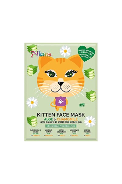 7th Heaven Mascarilla De Tela Animal Mask Gatito, 1 bucată (1 pachet)