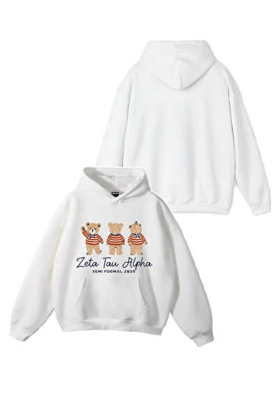 Sebesta Fashion سترة رياضية بغطاء للرأس من القطن بثلاث خيوط مطبوعة بتصميم تيد...