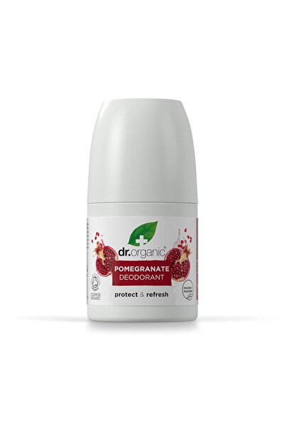 Dr. Organic Deodorant Dr Pomegranate, fără aluminiu, pentru bărbați și femei,...