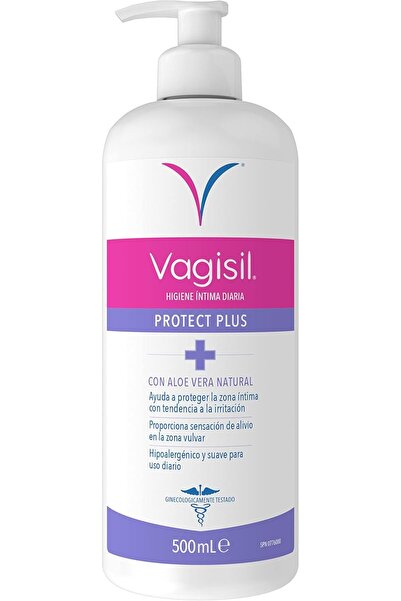 Vagisil Protect Plus Igienă intimă cu ulei de neem și arbore de ceai, 500 ml