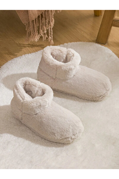 LC Waikiki LCW STEPS Bej Kadın Pelüş Ev Botu