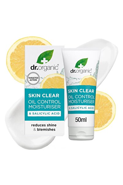Dr. Organic Cremă hidratantă Skin Clear, control al sebumului, pentru ten acn...