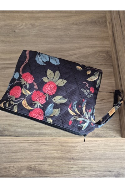 Handream Quilted Forest Berries Patterned (Makeup Bag/Handbag/Bag-Suitcase Organizer)