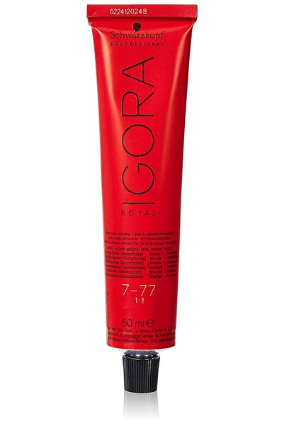 schwarzkopf professional Schwarzkopf Igora Royal 7-77 Mittelblond Kupfer Extra, 77 g