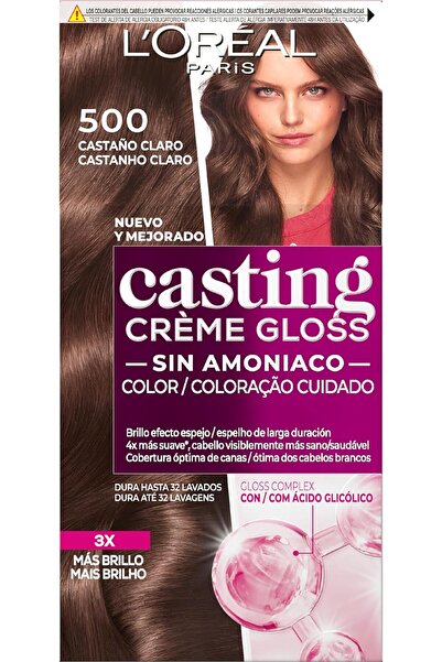 L'Oreal Paris Vopsea de păr Casting Creme Gloss Tonifiantă 500 Șaten Deschis