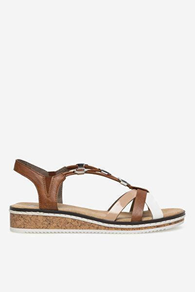 Rieker γυναικείο σανδάλι 2230056147291 Μπεζ