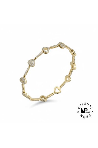 XUPING JEWELRY 14K Altın Rengi Yaprak Kutup Yıldızı Gurmet Kalp Bileklik