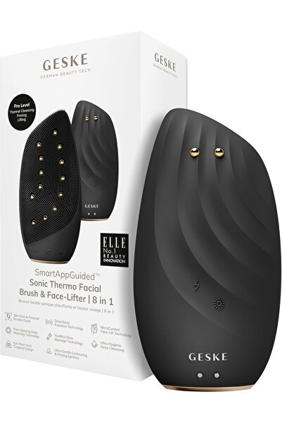 Geske فرشاة الوجه الحرارية الصوتية الذكية وجهاز رفع الوجه (8 في 1)