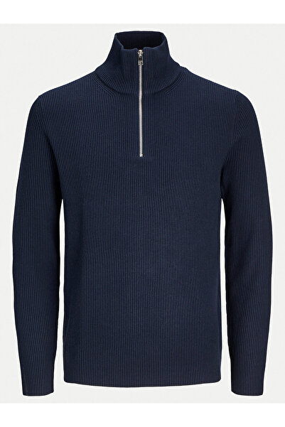 Jack & Jones Ανδρικό Πουλόβερ Jack Jones 12257773 Μπλε Σκούρο Μπλε