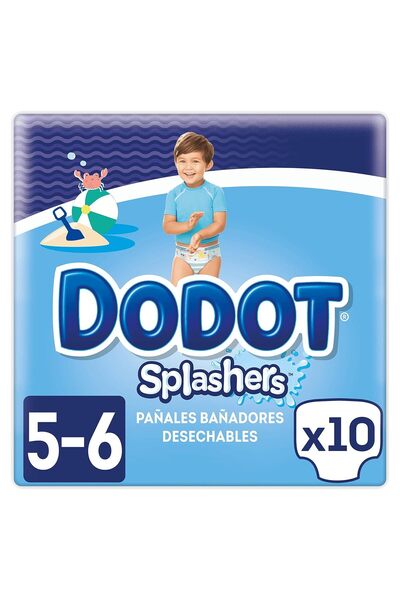 Dodot Splashers, Scutece de înot mărimea 5, 1 pachet, 10 bucăți