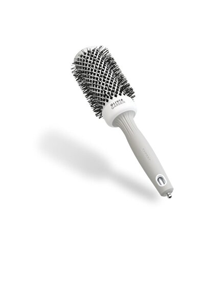 Olivia Garden Expert Blowout Shine – Alb și Gri - 45 - Pensulă Rotundă, Antis...