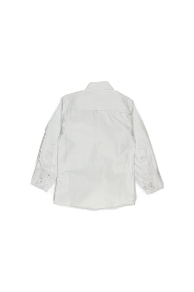 Panço Erkek Beyaz Dokuma Gömlek