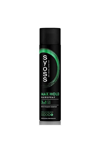 Syoss Max Fixacion Hairspray for Women, High Resistance, 300 ml