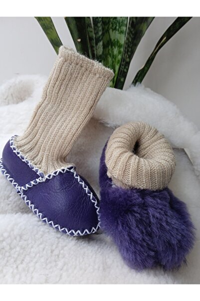 TTY Baby Booties Furry Genuine Lambskin