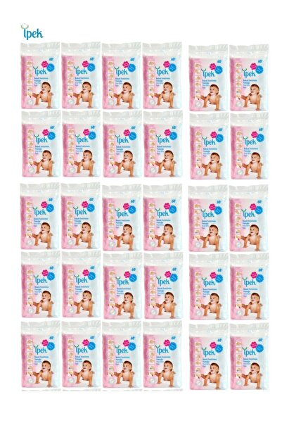 İpek Bebek Temizleme Pamuğu 30 Adet (30x60'lı Paket)