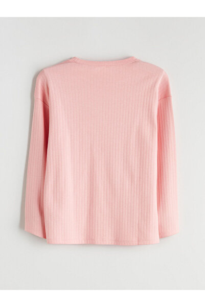 LC Waikiki Cey Yeni Sezon Bisiklet Yaka Kız Çocuk Pijama Takımı