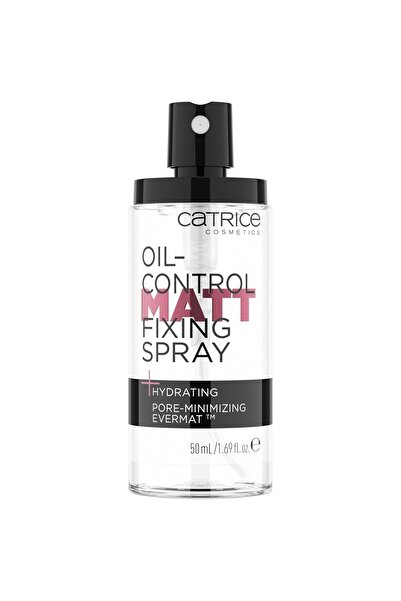 Catrice Spray fixator mat cu control al uleiului, transparent, hidratant, de lungă durată, pentru ten sensibil
