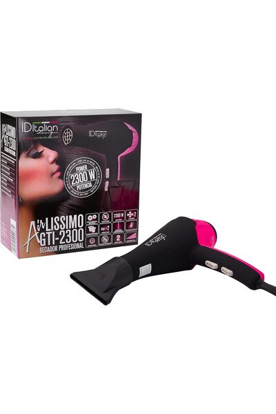 Italian Design ID | Uscător de păr Airlissimo Rosa 2300W, 2 niveluri de tempe...