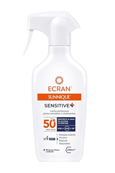 Ecran Sunnique Lapte de protecție solară SPF 50+ Spray pentru ten sensibil, 2...