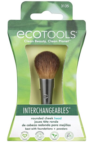 Ecotools Cap rotunjit pentru obraji - Pensulă interschimbabilă pentru blush d...