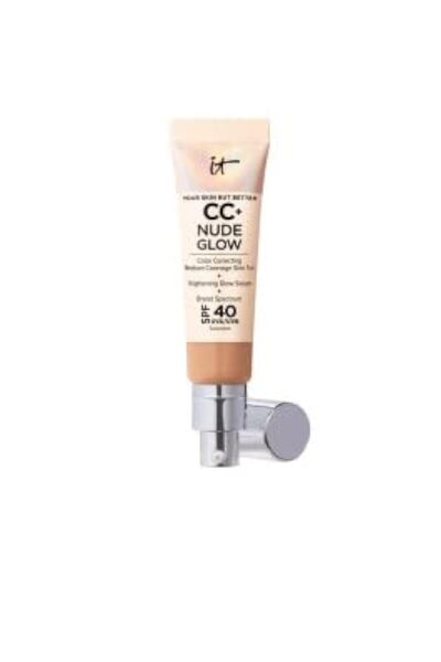 it cosmetics CC+ NUDE GLOW lightweight foundation + glow serum SPF40 #medium tan 32 ml