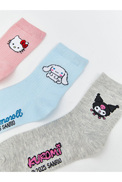 LC Waikiki Hello Kitty Desenli Kız Çocuk Soket Çorap 5'li