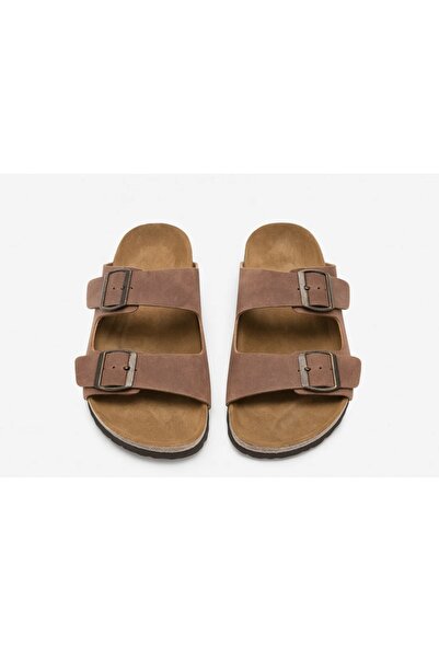 Two Two TWOTWO Παντόφλες με διπλή πόρπη με άνετη σόλα από σουέτ-Παντόφλες με λουράκια-Παντόφλες Nubuck TRENDX