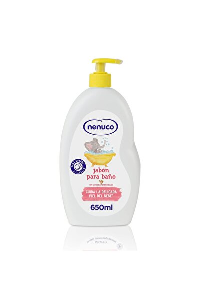 Nenuco Bath Soap with Sweet Almond Milk for Body and Hair, 650 ml