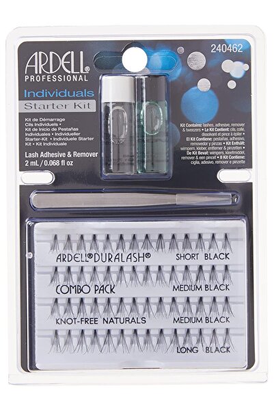 Ardell Individuals Starter Kit w/Adhesive, Remover & Tweezers, 25 g