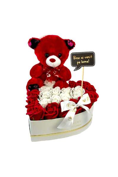 velve Σετ ευθραυστότητας για κορίτσια, σαπουνόφουσκες, αρκουδάκι, μήνυμα κειμ...