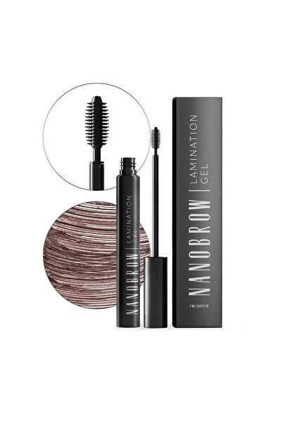 Nanobrow Gel de laminare - Gel pentru sprâncene pentru coafare și machiaj (maro)