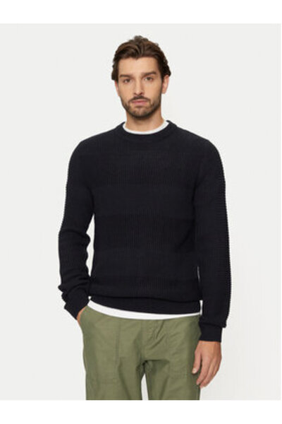 Jack & Jones Ανδρικό Πουλόβερ Jack Jones 12258607 Μπλε Σκούρο Μπλε
