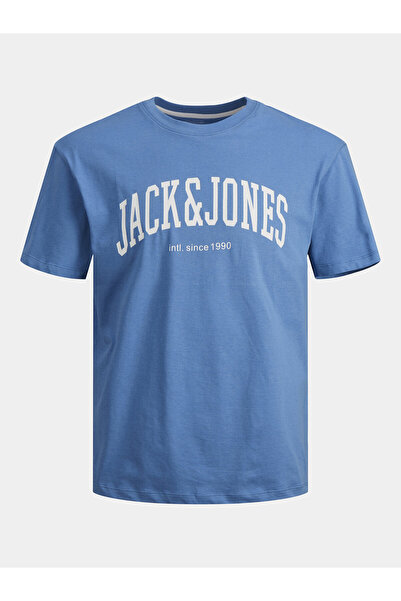 Jack & Jones Ανδρικό T-Shirt Jack Jones 12236514 Μπλε