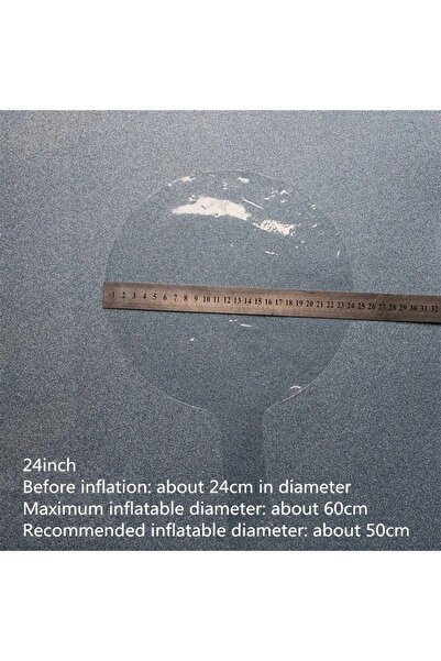 Skygo Red Glitter Round Transparent Balloon 24 Inch