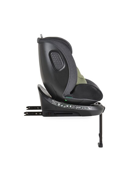 Cangaroo Scaun Auto cu Isofix pentru copii 0-36 Kg, Hoku Olive Green 40-150cm, Rotativ 360 Grade, Po