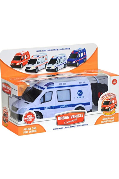 abnturk Ambalaj Boyutu 28*13cm Oyuncak Polis Arabası Uzaktan Kumandalı Pilli ...