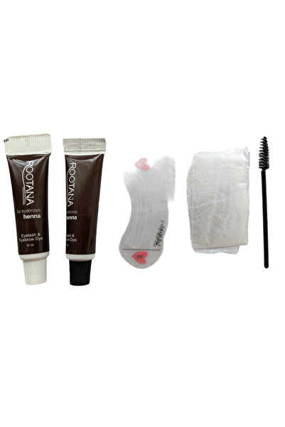No branded Rootana Pro Henna Cream Brow Dye, Waterproof, Long-Lasting, Brown