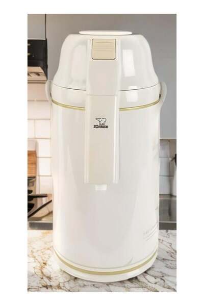 ZOJIRUSHI قارورة - ترمس ياباني - سعة 3 لتر - لون كريمي