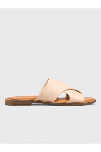 Sadık Yılmaz Women's Summer Flat Slippers - 575 275 - Off-White