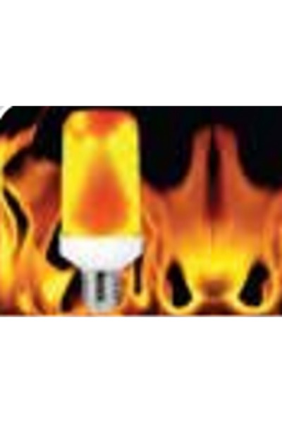 Erk Led 3W E27 LED Alev Ampul 3 Fonksiyonlu Dekoratif Işık (2300K – 180 Lümen)