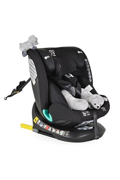 Moni Car Seat 0-36 kg with Isofix Serengeti Black, 360° rotating seat and sleep position, recommend