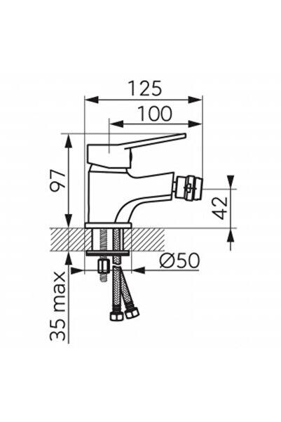 FERRO ISSO bidet stand mixer