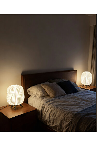 BRD ÜRETİM PAZARLAMA Brd Abajur Dekoratif Modern Tasarımı ile Beyaz Ev, Ofis,...