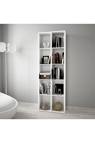 Alesta Life 10 Gözlü/raflı Kitaplık Beyaz